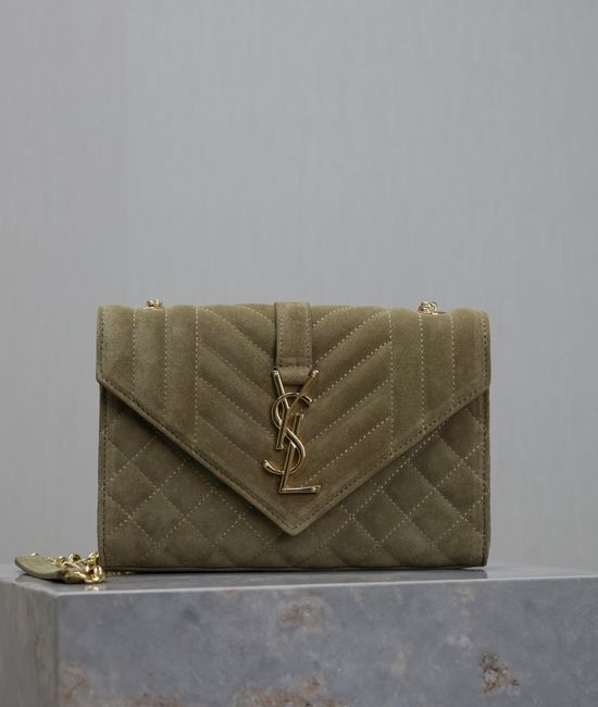 Yves Saint Laurent YSL Envelope V-Quilted Crossbody Bag 526286