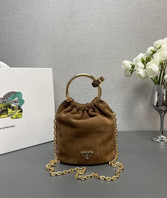 Prada Nappa Leather Mini Bucket Bag 1BC227
