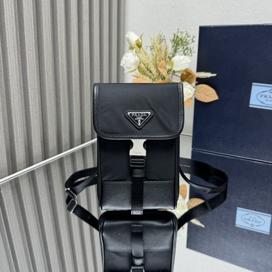 Prada Simple Style Phone Bag with Triangle Logo 2ZH109 13049