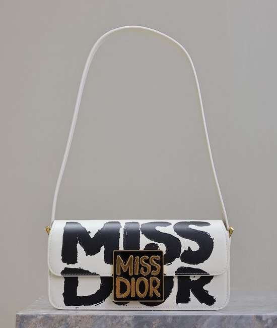 Christian Dior CD Miss Christian Dior CD Graffiti Off-White Bag 2610