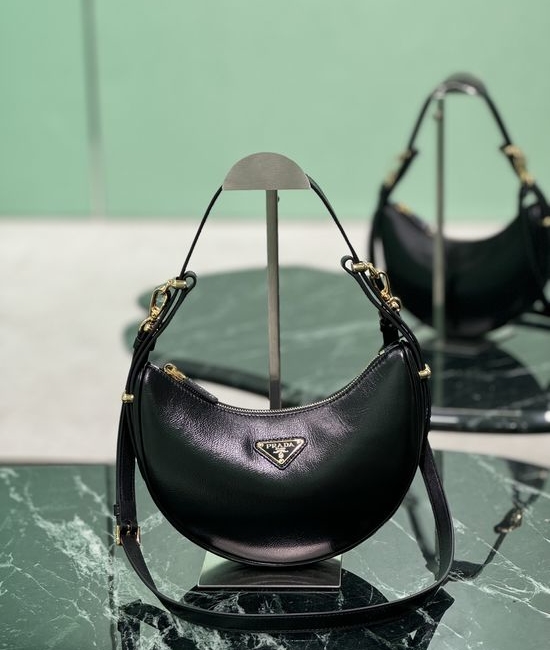 Prada Moon Patent Leather Shoulder Bag 1BC194