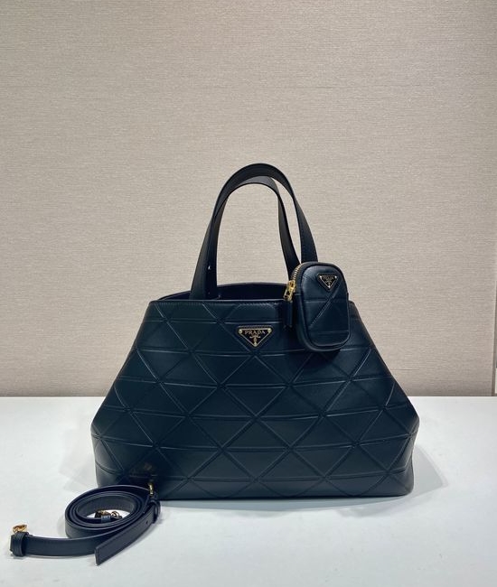 Prada Large Symbol Stitch Leather Tote Bag 1BG547