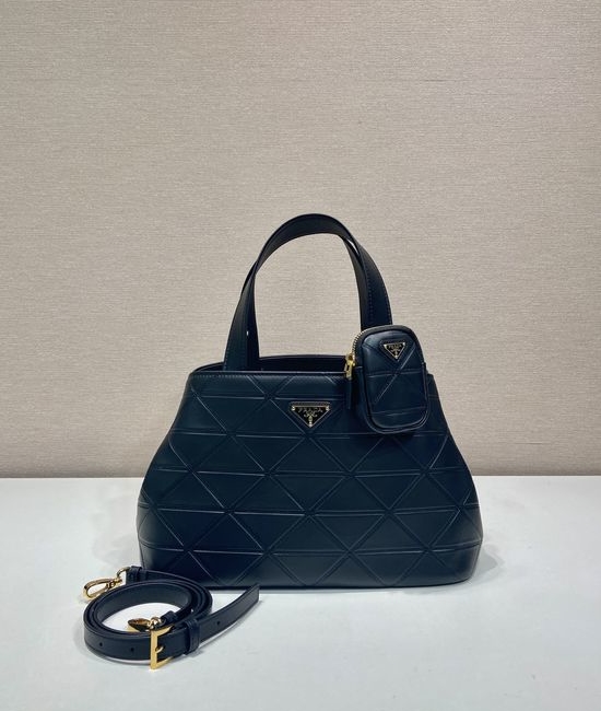 Prada Medium Symbol Stitch Leather Tote Bag 1BG545