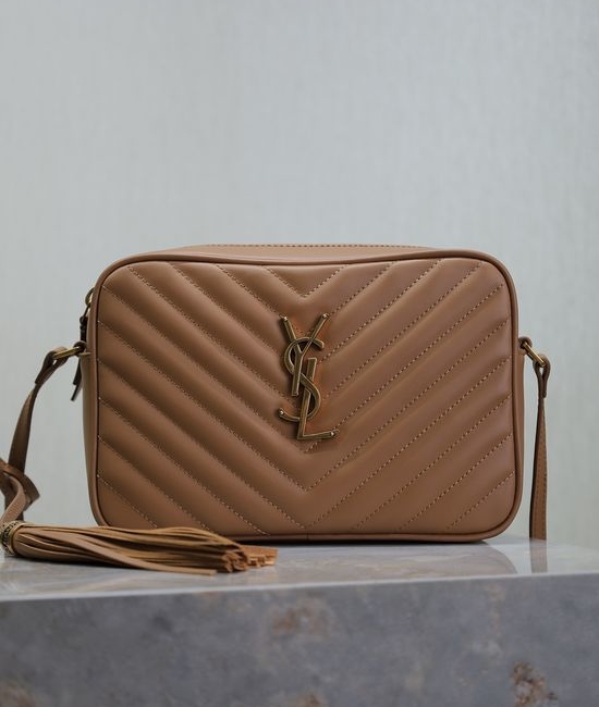 Yves Saint Laurent YSL Lou Camera Bag Caramel 520534-1