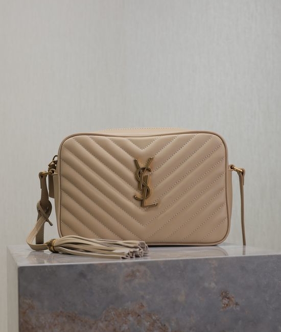 Yves Saint Laurent YSL Lou Camera Bag Leather Adjustable Strap 520534-1