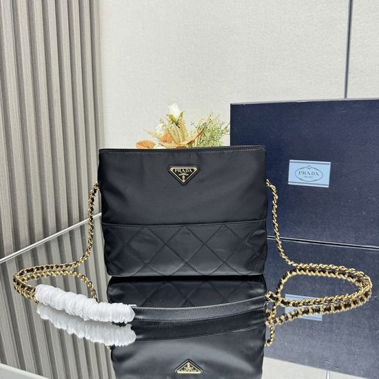 Prada Vintage Quilted Chain Crossbody Bag 1BD645