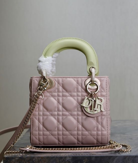 Christian Dior CD Lady Christian Dior CD Stitched Lambskin Handbag 0505