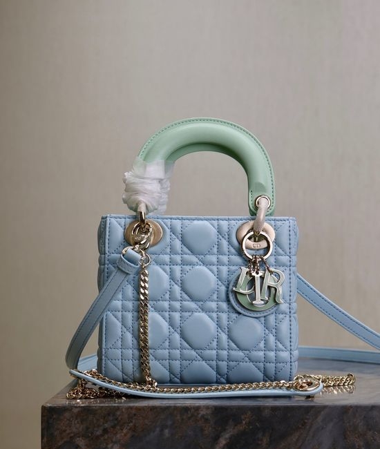 Christian Dior CD Lady Cannage Lambskin Handbag 0505
