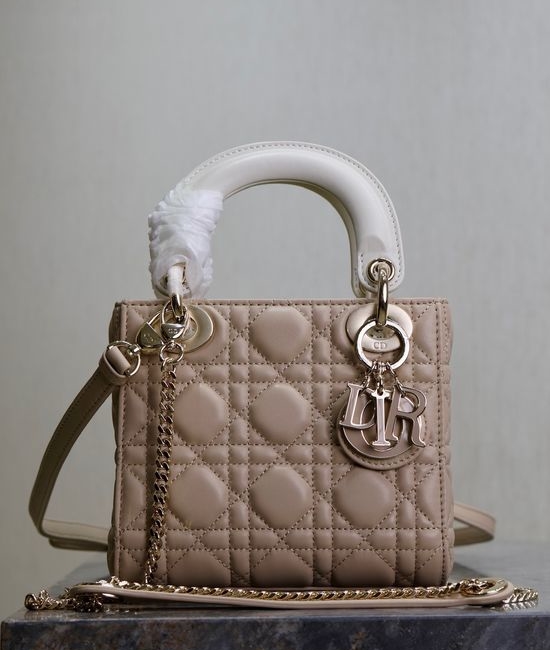 Christian Dior CD Lady Christian Dior CD Stitched Lambskin Handbag 0505