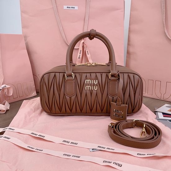Miu Miu Matelasse Lambskin Bowling Bag 5BB148