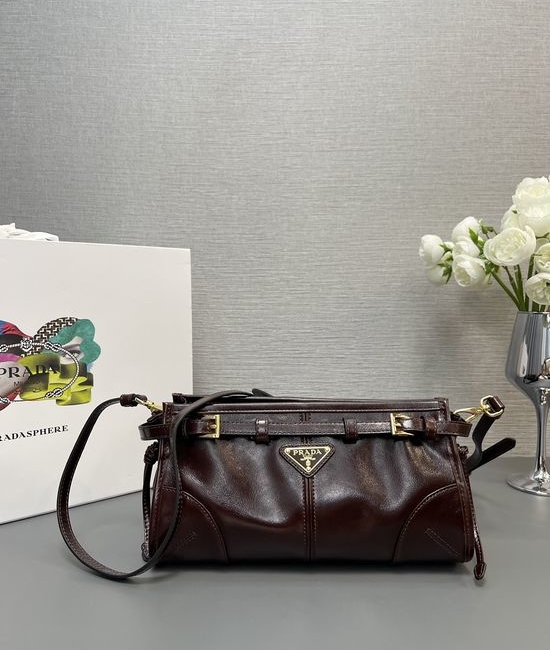 Prada LusSolf Vintage Oil Wax Leather Crossbody Bag 1BH215