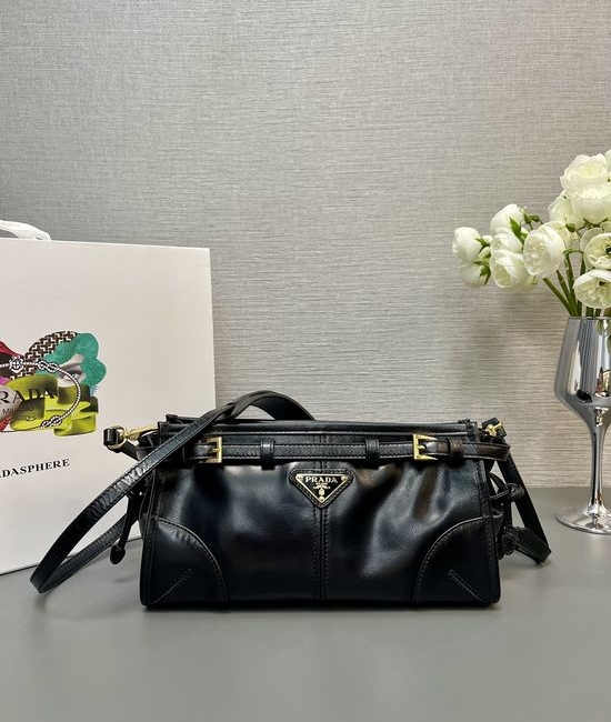 Prada LusSolf Vintage Oil Wax Leather Crossbody Bag 1BH215