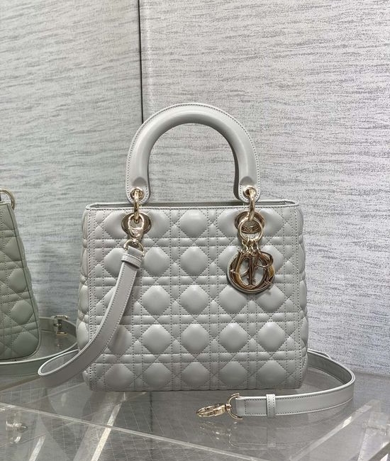 Christian Dior CD Lady Lambskin Quilted Flap Bag 6605