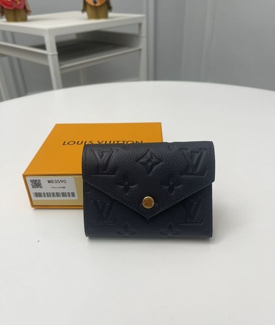Louis Vuitton LV Victorine Series Monogram Empreinte Leather Wallet M83590