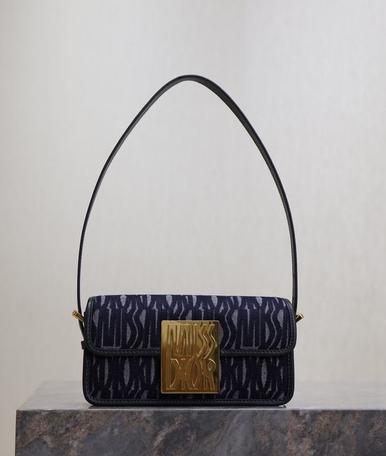 Christian Dior CD Miss Christian Dior CD Denim Flap Handbag 2610