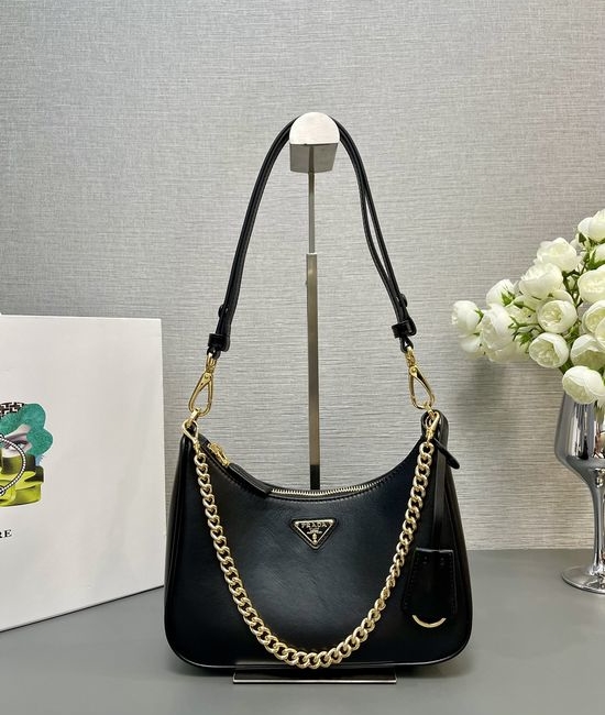 Prada Hobo Handbag Convertible Shoulder Bag 1BC204