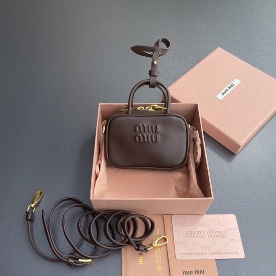 Miu Miu Leather Bag Charm 5NR036