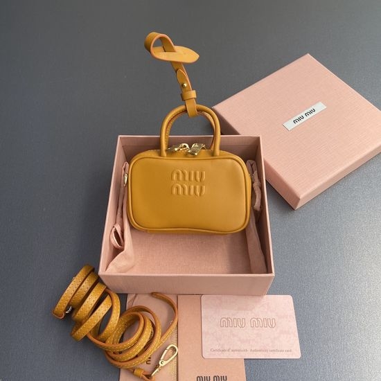 Miu Miu Leather Bag Charm 5NR036