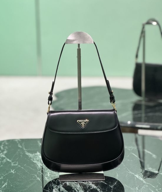 Prada Cleo Flap Leather Shoulder Bag 1BD311
