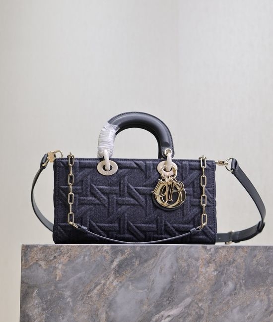 Christian Dior CD Lady D-Joy Denim Handbag 0613