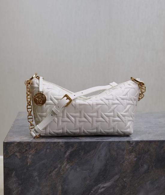 Christian Dior CD Christian Dior CDstar Hobo White Chain Bag 3202