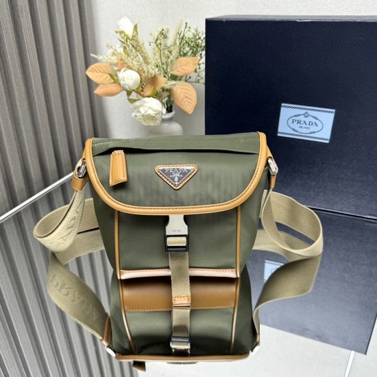 Prada Mini Messenger Saffiano Nylon Bag 2VD070