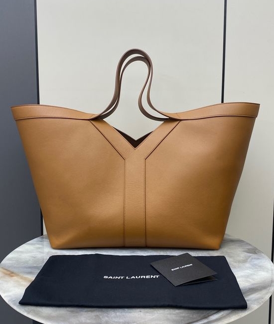 Yves Saint Laurent YSL Leather Tote Shopping Bag 817602