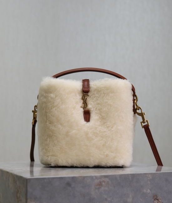 Yves Saint Laurent YSL Le 37 Mini Bucket Bag Chic Camel 765870