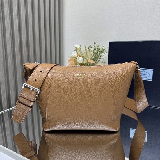 Prada Grain Leather Messenger Bag 2VH178