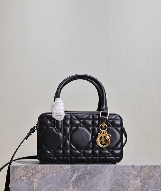 Christian Dior CD Montaigne 30 Mini Doctor Bag Black 3302