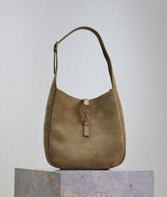 Yves Saint Laurent YSL LE 5A7 Matte Green Shoulder Bag 713938
