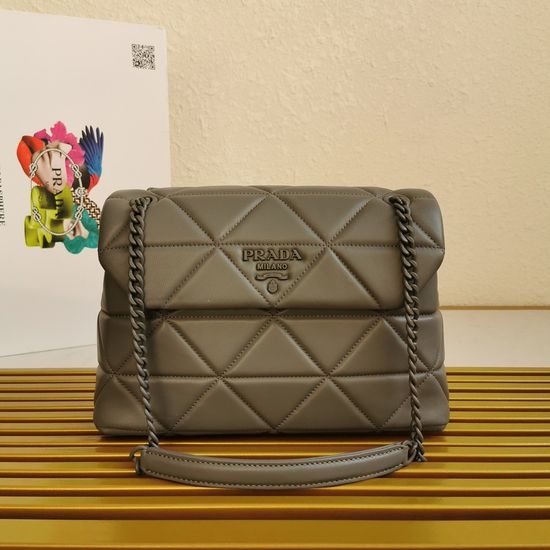 Prada Lambskin Shoulder Crossbody Bag 1BD231