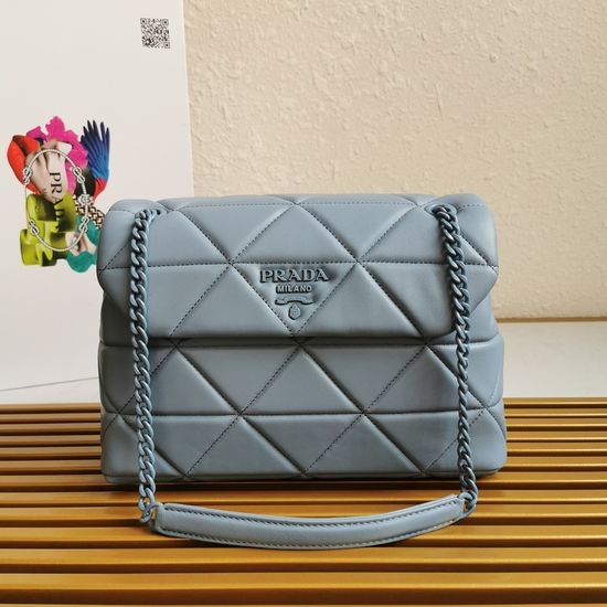 Prada Lambskin Shoulder Crossbody Bag 1BD231