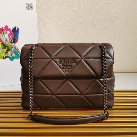 Prada Lambskin Shoulder Crossbody Bag 1BD231