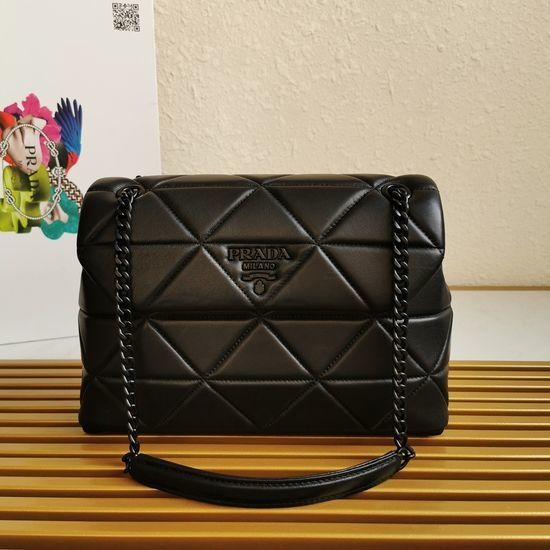 Prada 1BD231 Soft Leather Shoulder Bag