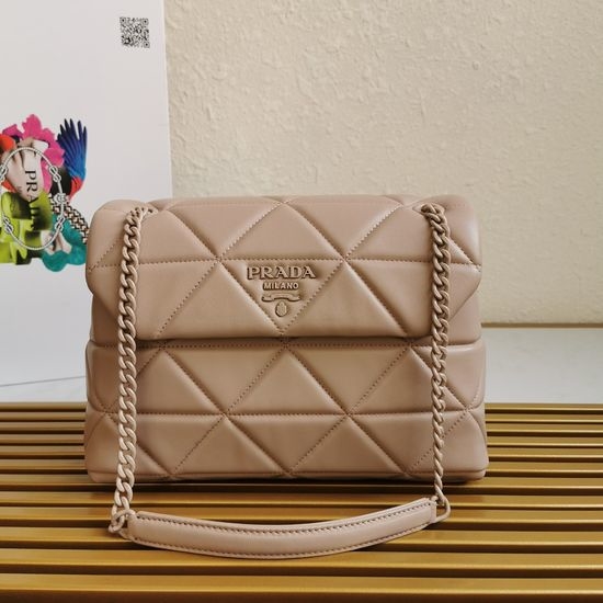 Prada 1BD231 Soft Leather Shoulder Bag