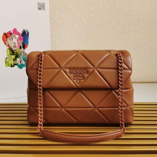 Prada 1BD231 Soft Leather Shoulder Bag