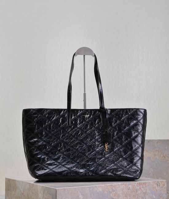 Yves Saint Laurent YSL Shopping Tote Quilted Leather Bag 394195