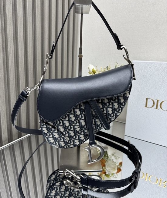 Christian Dior CD Saddle Oblique Shoulder Bag 8315