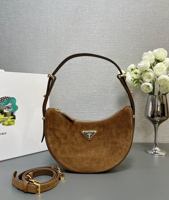 Prada Moon Matte Leather Large Handbag 1BC194