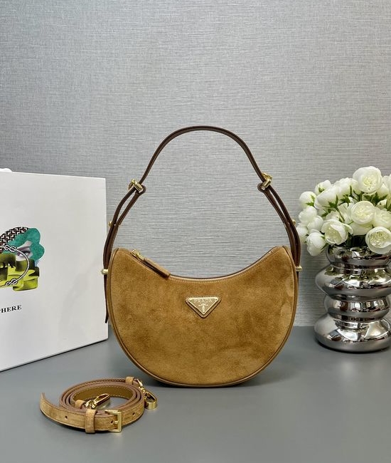 Prada Moon Matte Leather Large Handbag 1BC194