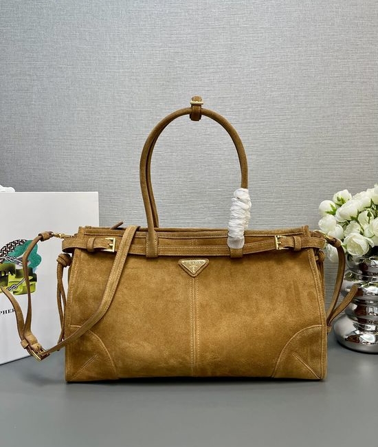 Prada Vintage Textured Leather Tote Bag 1BA433