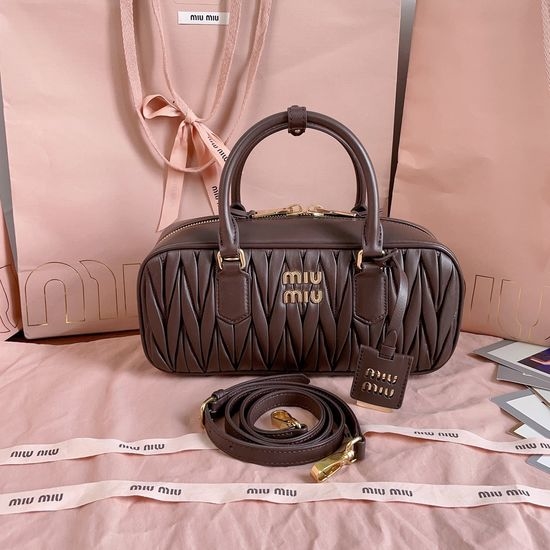 Miu Miu Matelasse Lambskin Bowling Bag 5BB148