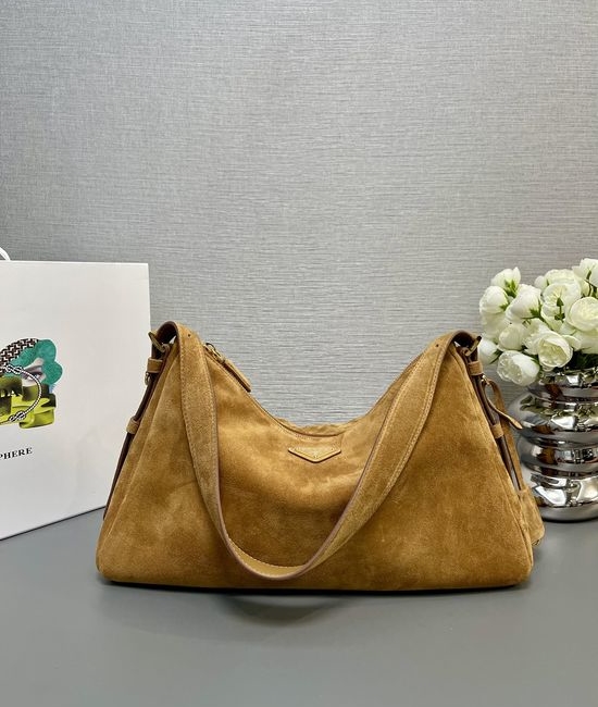 Prada Hobo Matte Leather Shoulder Bag 1BC228
