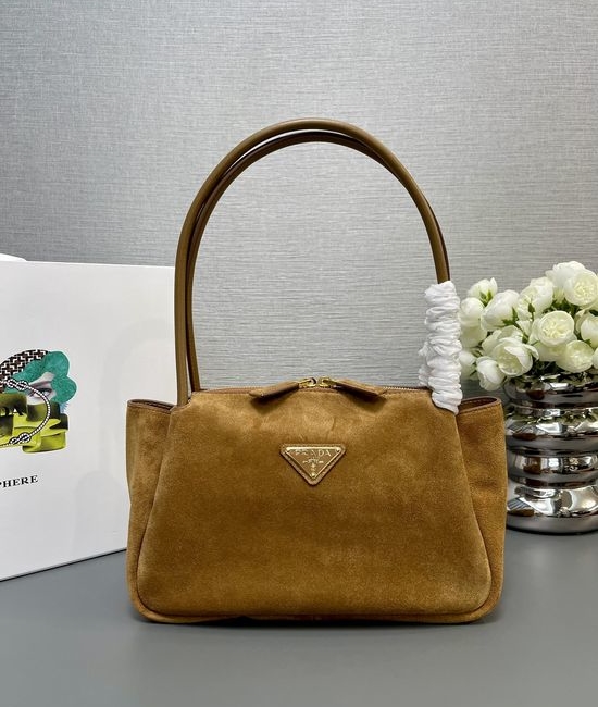 Prada Matte Leather Shoulder Tote 1BA444