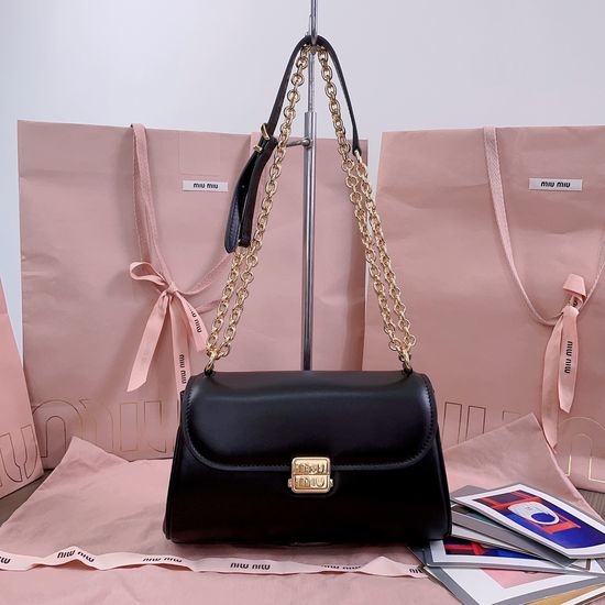 Miu Miu Baguette Leather Shoulder Bag 5BD266
