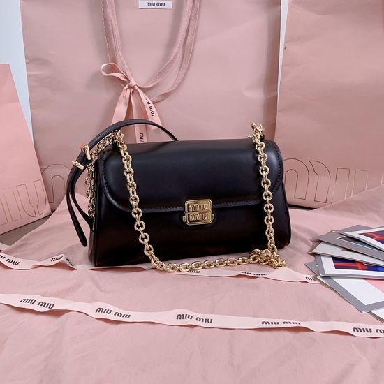 Miu Miu Baguette Leather Shoulder Bag 5BD266