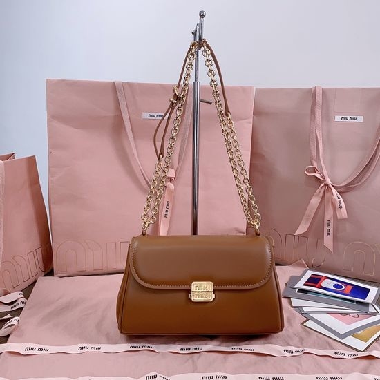 Miu Miu Padded Leather Baguette Bag 5BD266