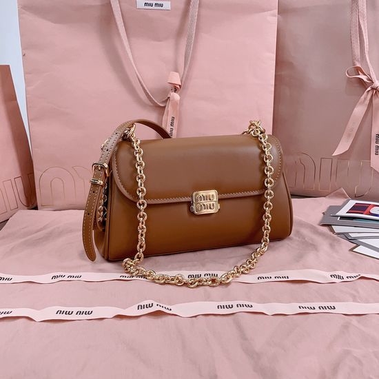 Miu Miu Padded Leather Baguette Bag 5BD266