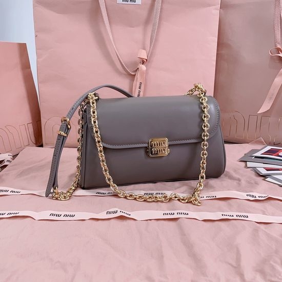 Miu Miu Padded Leather Baguette Bag 5BD266